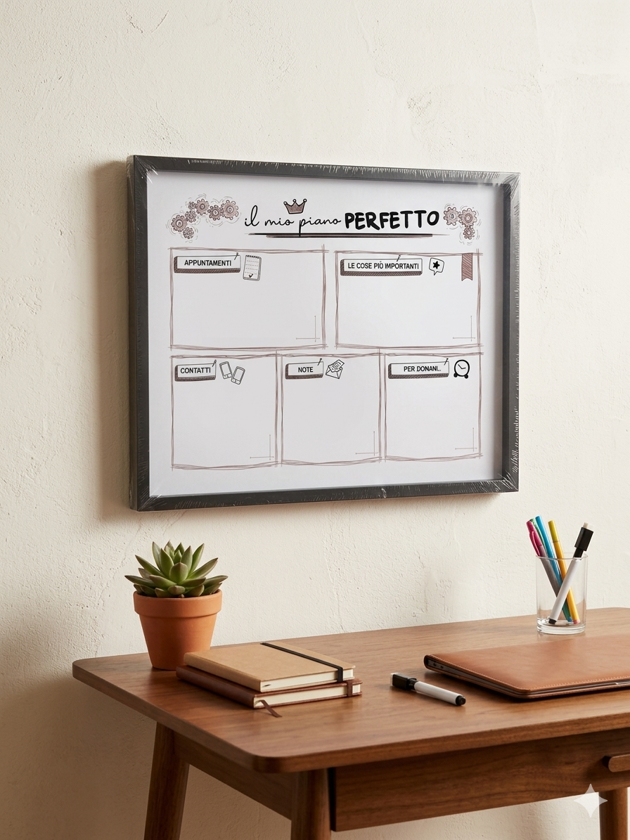 Lavagna Magnetica "Il Mio Piano Perfetto" – Organizer Settimanale