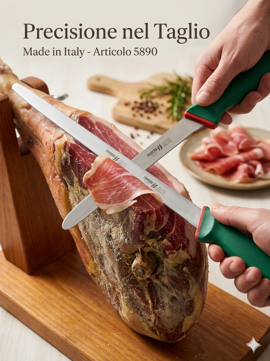 Coltello Prosciutto Stretto Professionale 30cm - Svanera
