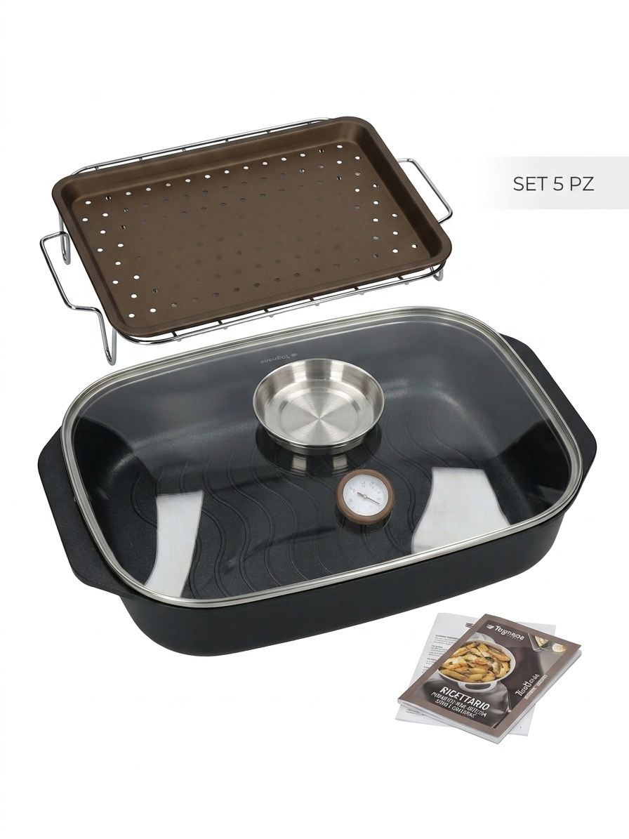 Rostiera Multifunzione Tognana Diamantea – Set 5 PZ (34x25 cm)