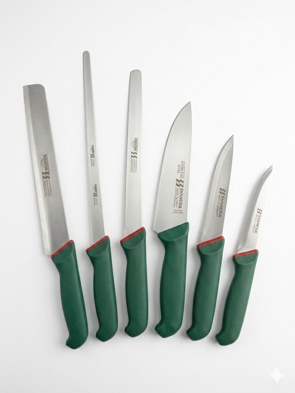 Set Coltelli Professionali SVANERA - 6 Pezzi | Made in Italy | Acciaio Inox