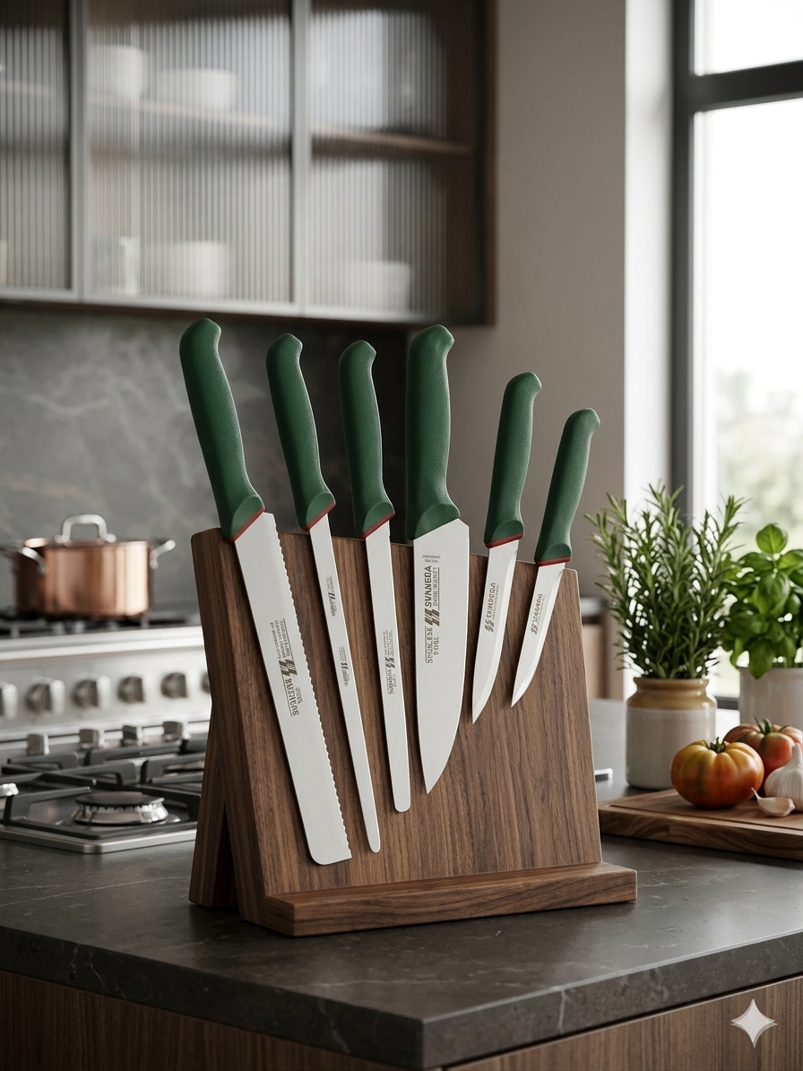 Set Coltelli Professionali SVANERA - 6 Pezzi | Made in Italy | Acciaio Inox