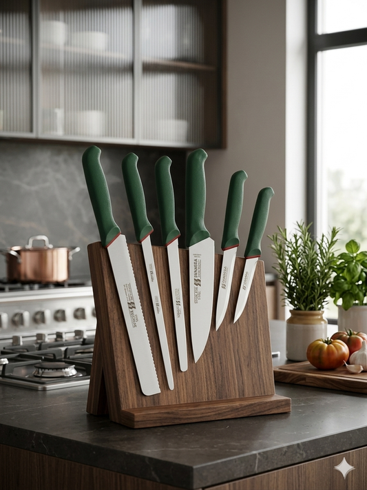 Set Coltelli Professionali SVANERA - 6 Pezzi | Made in Italy | Acciaio Inox