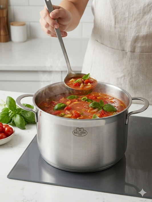 Pentola Ballarini in Acciaio Inox 18/10 – Serie Professionale (5.0L)